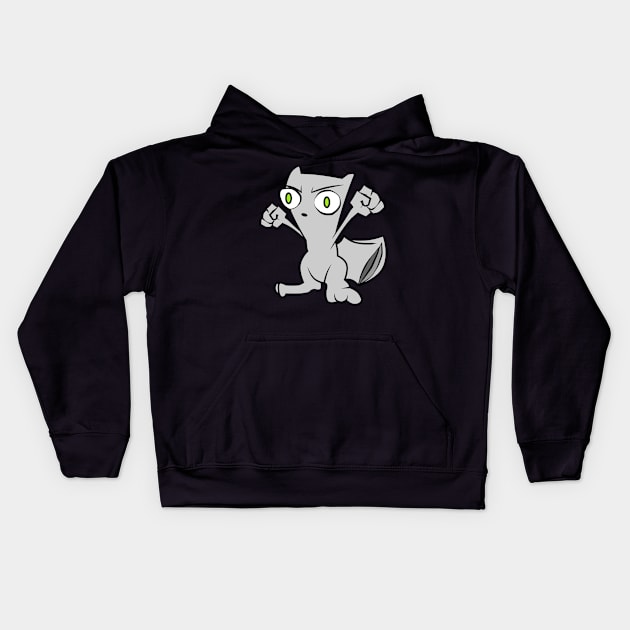 Squirrel rage Kids Hoodie by GoonyGoat